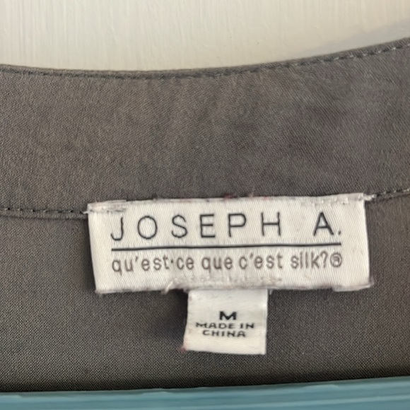 Gray blouse mixed material - Picture 3 of 3